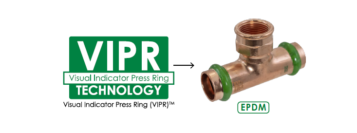 MeritPress Copper Press Fitting with VIPR